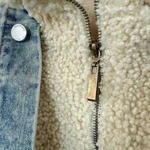 Heavyweight Denim Jacket with Sherpa Lining